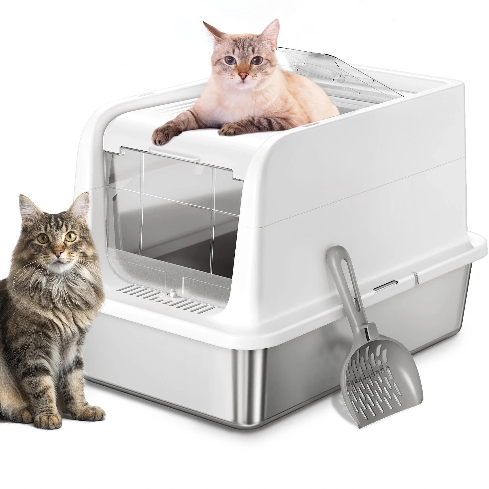 COURPAL Stainless Steel Litter Box